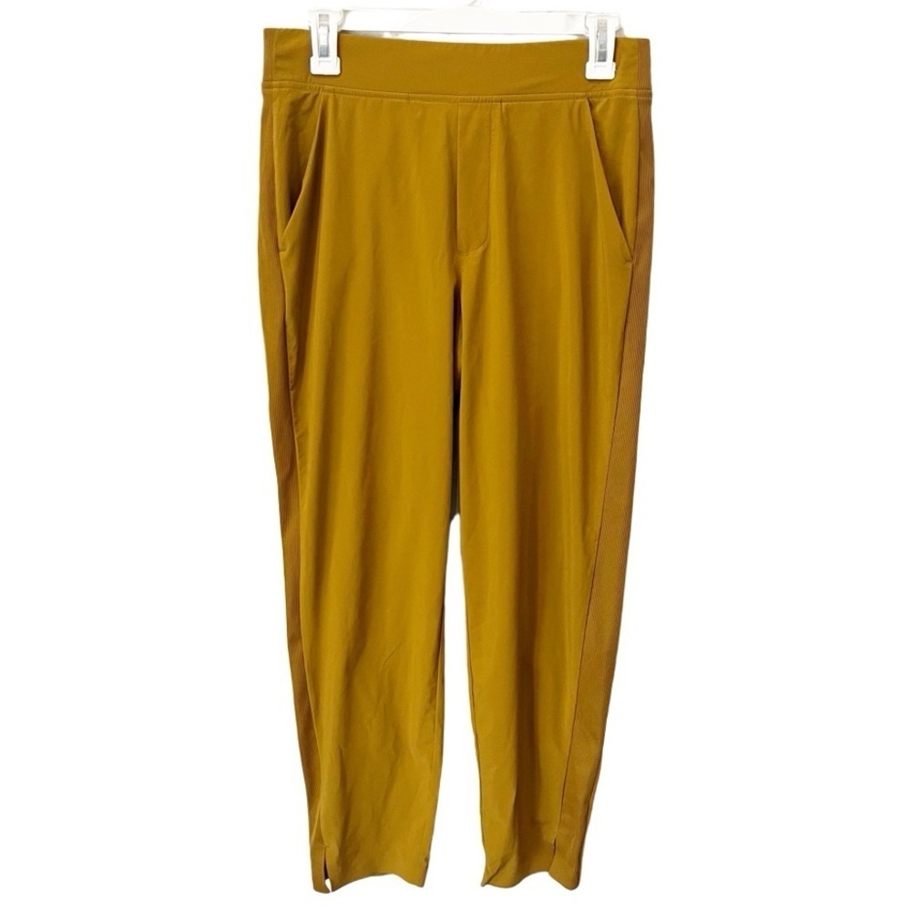 Athleta Pants Women's 6 Brass Yellow Brooklyn Ankle‎ Travel Commute Athleisure